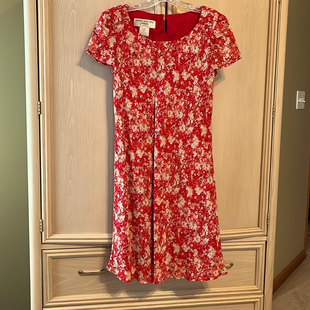 Jones New York Floral Sheath Dress 4P